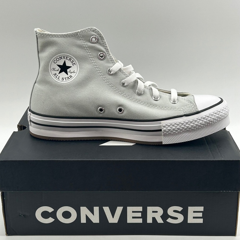 Converse CTAS EVA Lift Hi Kids 7 Rainwashed Grey A13122F Platform NIB